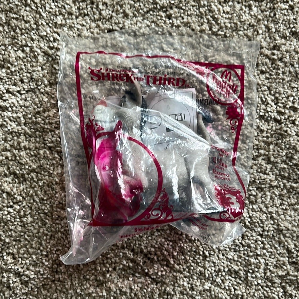 Shrek The Third McDonald’s Donkey Toy Figure